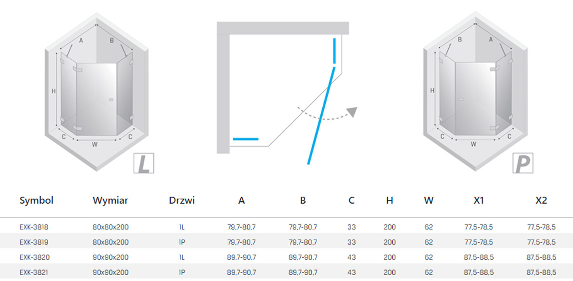 New Trendy Eventa kabina rysunek techniczny